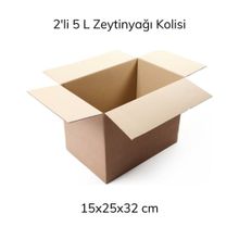 Sarkap 15x25x32 cm BC Dalga Çift Oluk 2'li 5 lt Zeytinyağı Karton Kolisi