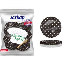 Sarkap Siyah Kalpli 10 Adet 82 mm Hijyenik Paketli Kavanoz Kapağı