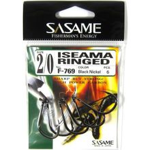 Sasame Isema Ringed F-769 Serisi Siyah N6 Olta İğnesi