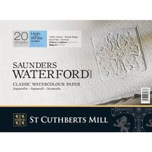 Saunders Waterford Cold Pressed 20 Yaprak 300 gr 23x31 cm High White Blok