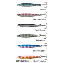 Savage Gear Slim Minnow Jig 5 gr 4.6 cm Zebra Glow Suni Yem