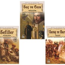 Savaş ve Barış - Suç ve Ceza - Sefiller - 3 Kitap Takım - Kolektif