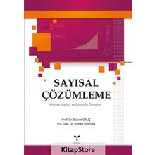 Sayısal Çözümleme - Bülent Oruç