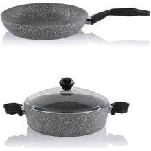 Schafer 28 cm Granit Karnıyarık Tencere ve Tava Seti