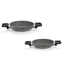 Schafer Eternal Sahan 2'li Set 18+22 cm Granit Yumurta Sahanı