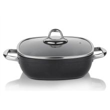 Schafer Gastronomıe Granit Indüksiyon Siyah 28 Cm Basık Tencere