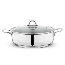 Schafer Held 30 cm 2 Parça Basık Çelik Inox Tencere