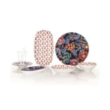 Schafer KMZ01 16138 Kırmızı 32 Parça Sophie Kahvaltı Takımı