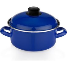 Schafer Komfort Pişir Sakla 18 cm Lacivert Emaye Tencere