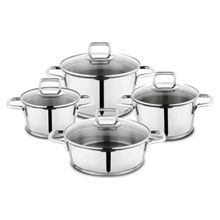 Schafer Stahl Inox 8 Parça Çelik Tencere Seti
