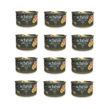 Schesir 12x80 gr After Dark Parça Etli Tavuklu Kedi Konservesi