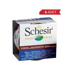 Schesir 6x85 gr Suda Pişirilmiş Ringa ve Ton Balıklı Kedi Konservesi