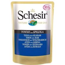 Schesir Jel İçinde Ton Balikli&Levrekli Pouch 100 gr Konserve Kedi Maması