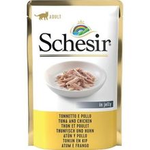 Schesir Jöle İçinde Ton Balıklı ve Tavuklu 85 gr Yetişkin Kedi Konservesi