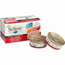 Schesir Multipack Ton ve Karidesli 6x50 gr Yetişkin Kedi Konservesi