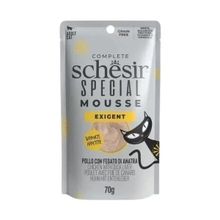 Schesir Special Mousse Tavuklu ve Ördek Ciğerli Pouch 70 GR Yetişkin Konserve Kedi Maması