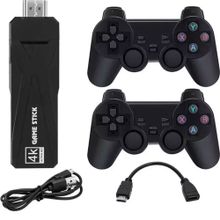Schitec 4K Android Tv Stick Retro Game Konsol 10000 Oyunlu 64 gb Siyah Oyun Konsolu