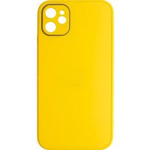 Schitec Deluxe İphone 12 Mat Sarı Kılıf