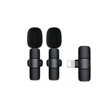 Schitec K9 Lightning Çift Kablosuz Wireless HD Siyah Yaka Mikrofonu