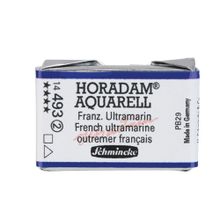 Schmincke 493 French Ultramarine Seri 2 Horadam Aquarell 1/1 Tablet Sulu Boya