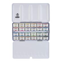 Schmincke 74324 Horadam Aquarell 24 X Tam Tablet Metal Kutu Artist Sulu Boya Seti