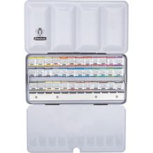Schmincke 74436 Horadam Aquarell 36 X Yarım Tablet Metal Kutu Artist Sulu Boya Seti