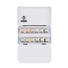 Schmincke 75112 Akademie Aquarell Metal Kutu 12 x Yarım Tablet Sulu Boya Seti