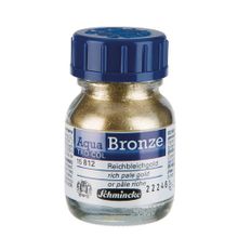 Schmincke 812 Aqua Bronze Yaldız Pigment 20 ml Rich Pale Gold Sulu Boya
