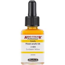 Schmincke Aero Color 024 Sunbeam Yellow 28 ml Akrilik Mürekkep