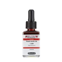 Schmincke Aero Color 064 Teak Brown 28 ML Akrilik Mürekkep