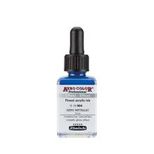 Schmincke Aero Color 904 Metallic Blue 28 ML Akrilik Mürekkep