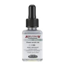 Schmincke Aero Color 906 Metallic Brill.Silver 28 ML Akrilik Mürekkep