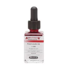 Schmincke Aero Color No:301 Red Madder Dark 28 ML Akrilik Mürekkep