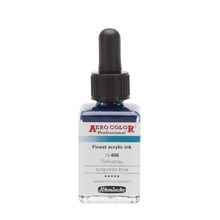 Schmincke Aero Color No:406 Turquoise Blue 28 ML Akrilik Mürekkep