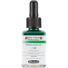 Schmincke Aero Color No:501 Brilliant Green 28 ML Akrilik Mürekkep