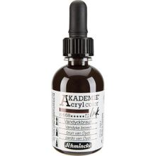 Schmincke Akademie No:668 Vandyke Brown 50 ml Akrilik Mürekkep