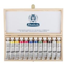 Schmincke Calligraphy Artist Ahşap Kutu 12x20 ml Guaj Boya Seti