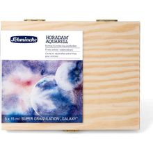 Schmincke Horadam Supergranulation Tüp Galaxy Set 15 ml 5’li Ahşap Kutu Sulu Boya
