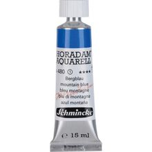 Schmincke Seri 1 480 Mountain Blue Horadam Aquarell Artist 15 ml Tüp Sulu Boya