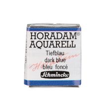 Schmincke Seri 3 498 Dark Blue Indigo Horadam Aquarell Artist Yarım Tablet Sulu Boya