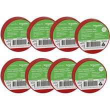 Schneider 2420100 8 Adet 19 mm x 20 m Kırmızı İzole Elektrik Bandı