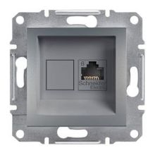 Schneider 3606480730641 Electric Eph4700162 Asfora Çelik Tekli Rj45 Cat6 Utp Telefon Prizi