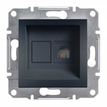 Schneider Electric Asfora Antrasit Plus RJ11 RJ45 Priz