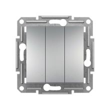 Schneider Electric EPH2100161 Asfora Alüminyum Çerçevesiz Üçlü Anahtar