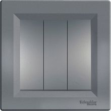 Schneider Electric EPH2100162 Asfora Plus Çelik Çerçeveli Üçlü Anahtar