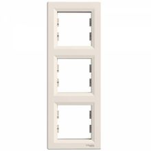 Schneider Electric EPH5810323 3606480527371 Asfora Krem Üçlü Dikey Çerçeve