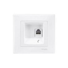 Schneider Electric Sedna Beyaz RJ11 Telefon Priz