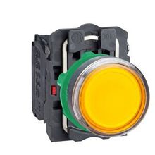 Schneider Electric XB5AW35B5 Turuncu Işıklı Ø22 Yaylı Dönüş 1Na+1Nk 24V Buton