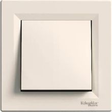 Schneider EPH0100123 Asfora Vidasız Krem Çerçeveli Anahtar