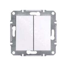 Schneider EPH0370121 Asfora Beyaz Çerçevesiz Komütatör